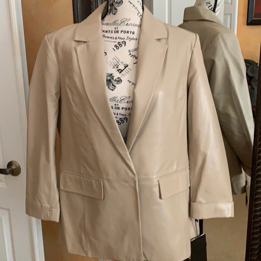 Leather jacket Badgley Mischka